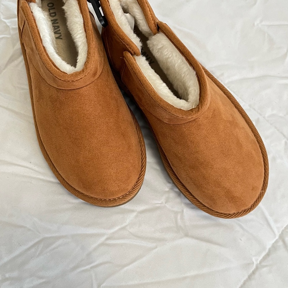 Old Navy Tan Suede Slip-On Shoes